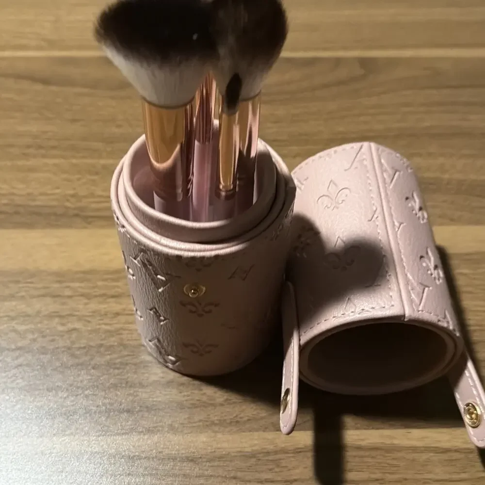 Holder Case Tube makeup Brush Holder Pink